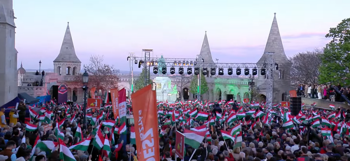 Választás 2026-Orbán Viktor záróünnepség szentháromság tér
