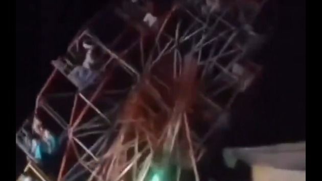 Rémálom a vidámparkban: összedőlt az óriáskerék Indiában - Videó!