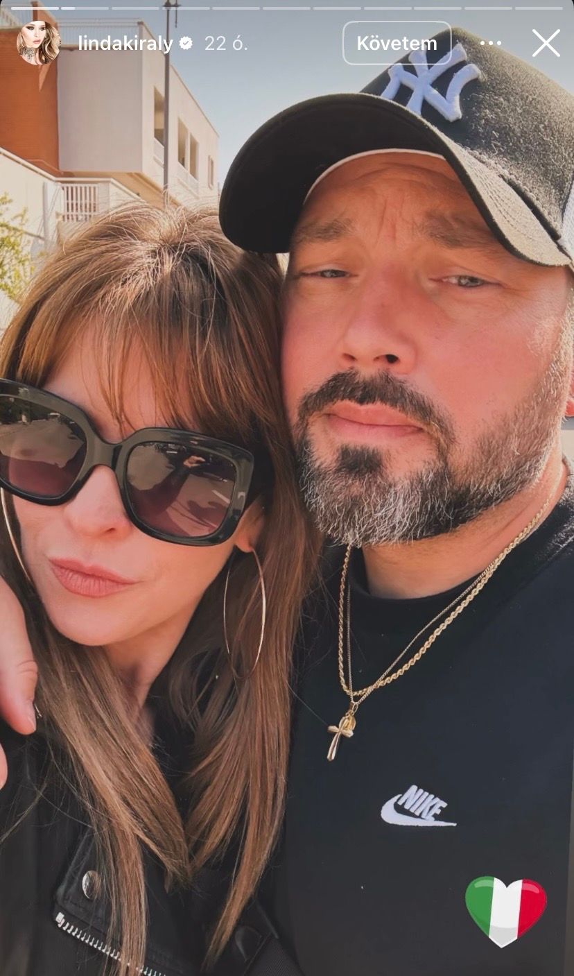 Király Linda és vőlegénye közt óriási a szerelem.