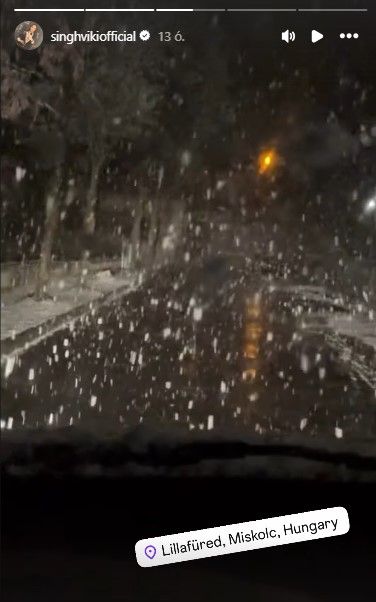 Singh Viki saját beallása szerint megidézte a havazást.