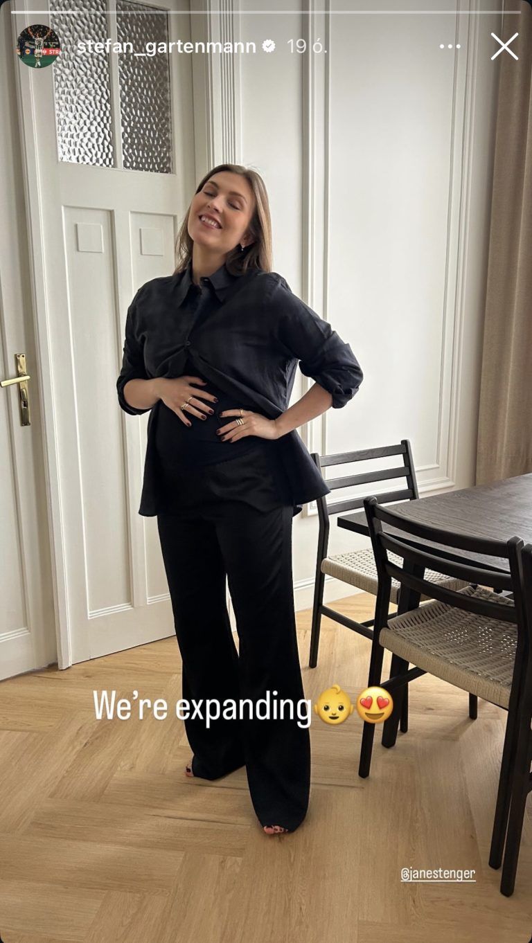 Stefan Gartenmann és barátnője babát várnak