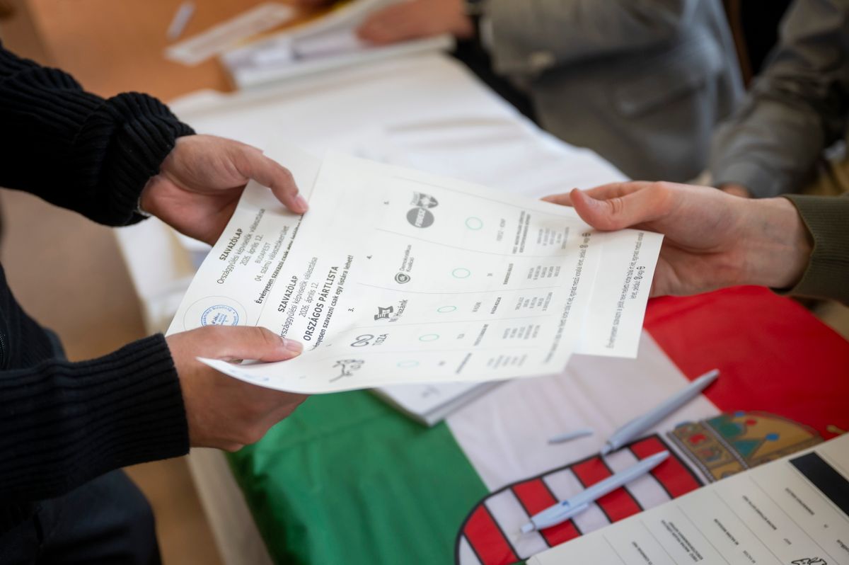Választás 2026
szavazó átveszi a szavazólapot