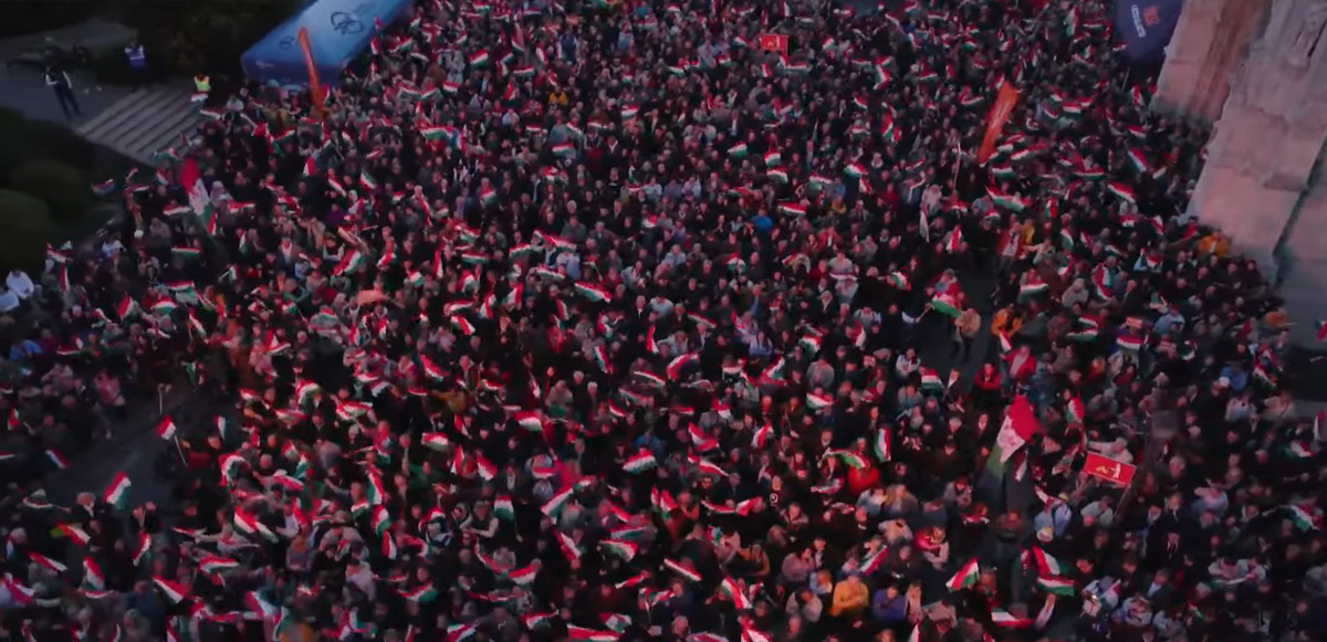 Választás 2026-Orbán Viktor záróünnepség szentháromság tér