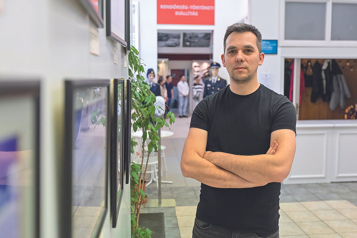 Dr. Androvicz Gábor muzeológus a budapesti Rendőrmúzeumban, felkészült, segítőkész 