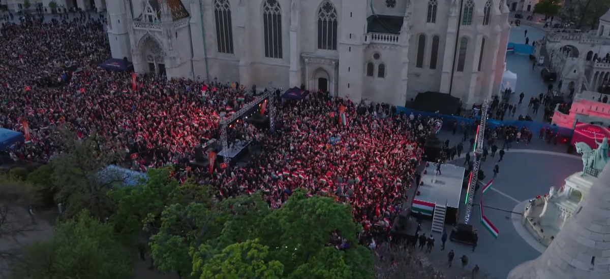 Választás 2026-Orbán Viktor záróünnepség szentháromság tér