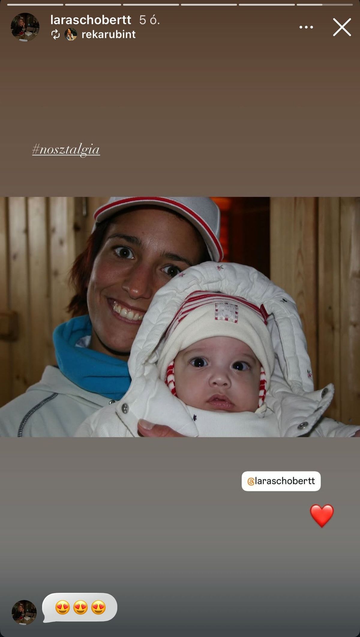 Régi kép: Schóbert Lara és Rubint Réka