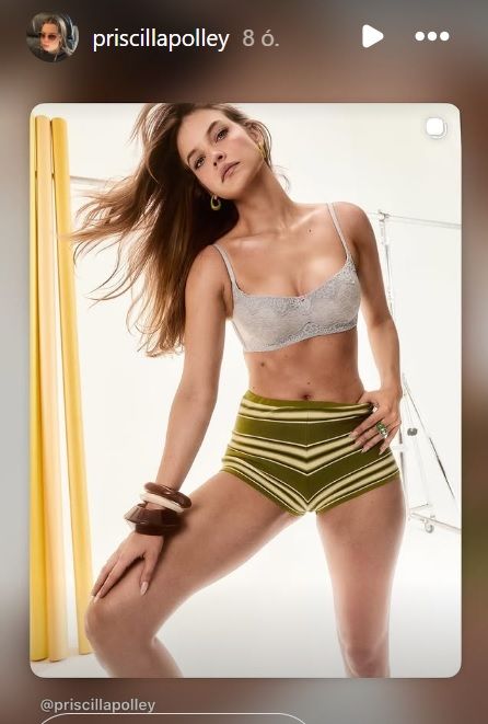 Palvin Barbi fehérneműben