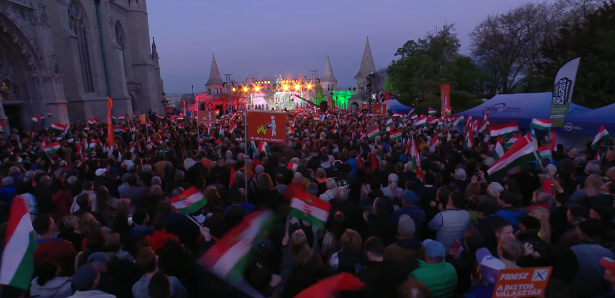 Választás 2026-Orbán Viktor záróünnepség szentháromság tér