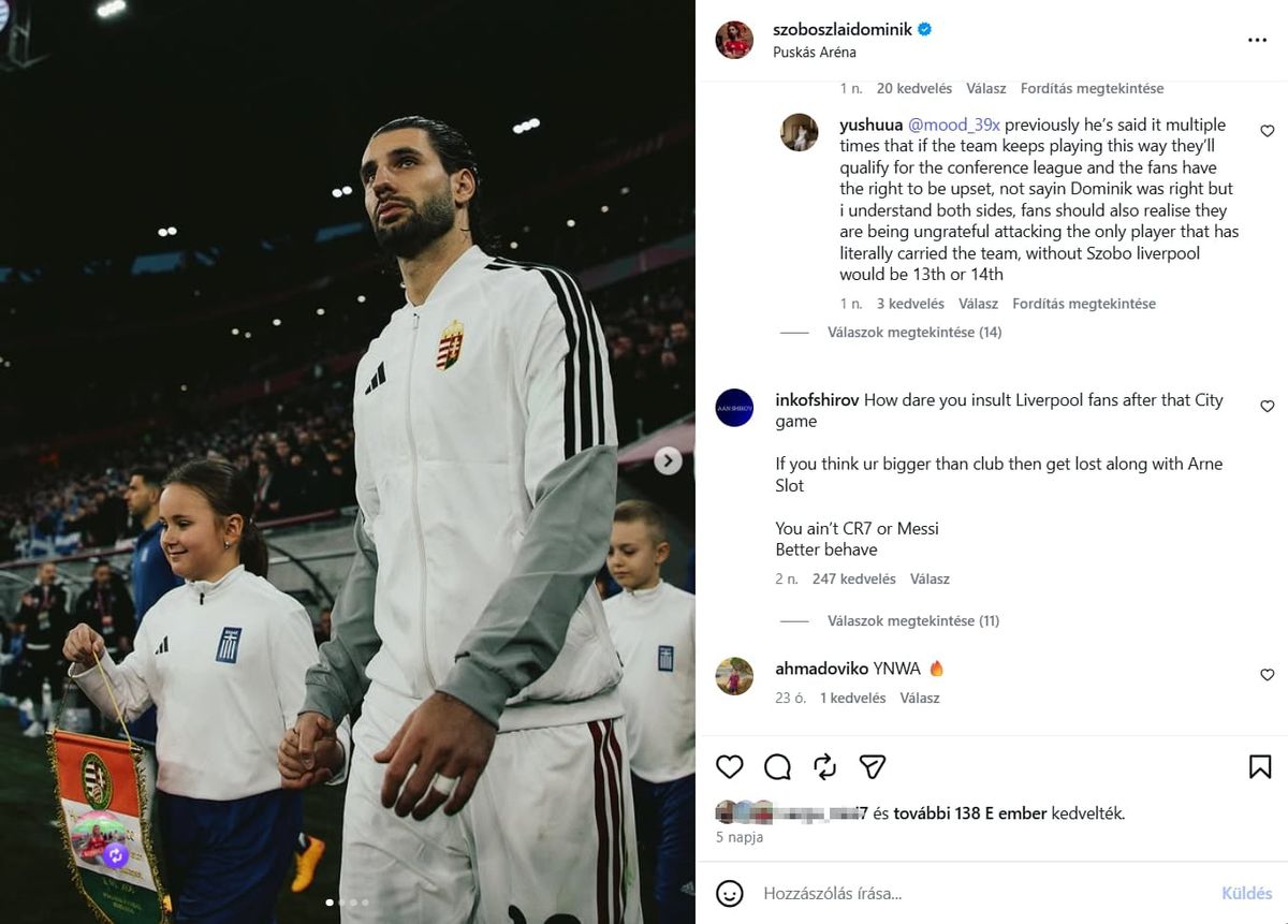 Szoboszlai Dominik ellen tüntetnek Liverpoolban