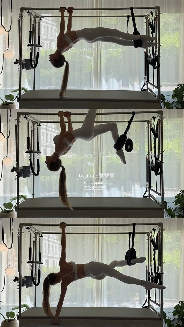 Szoboszlai Dominik felesége, Borka pilates edzés közben
