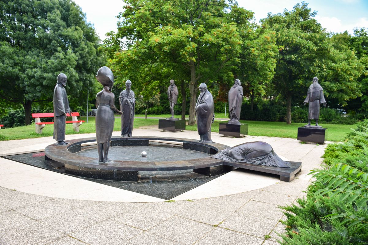 Budapest,,Hungary,-,July,4,,2018:,The,Sculptural,Composition,"philosophical