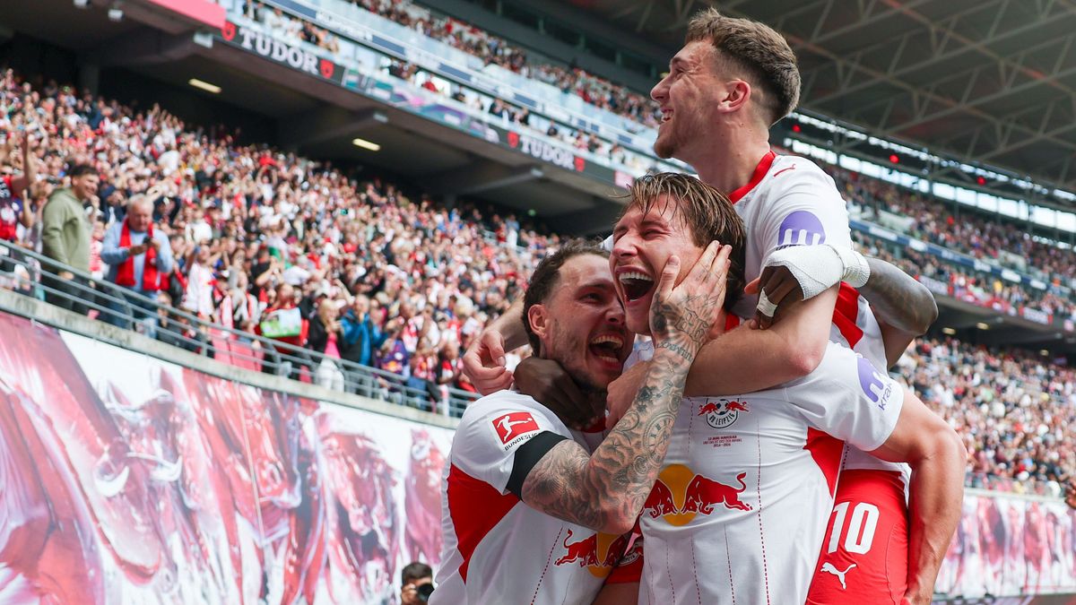 Orbán Willi (középen) gólt szerzett, az RB Leipzig 1 év kihagyás után ismét BL-ben szerepelhet