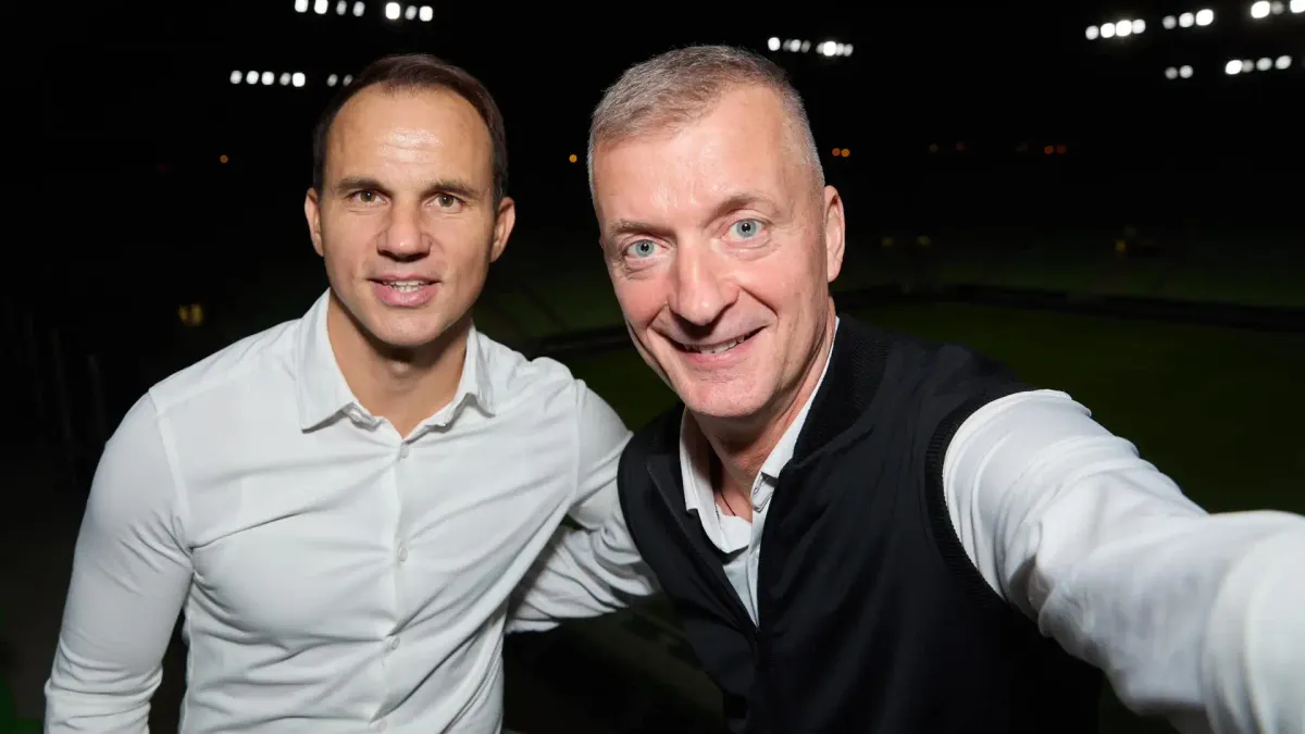 A Fradi sportigazgatója, Hajnal Tamás (balra) is távozhat a klubtól