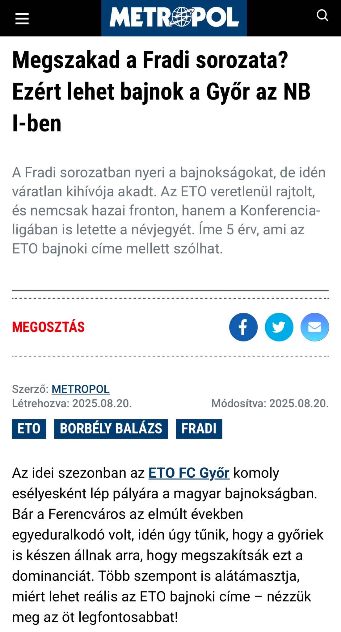 ETO, METROPOL