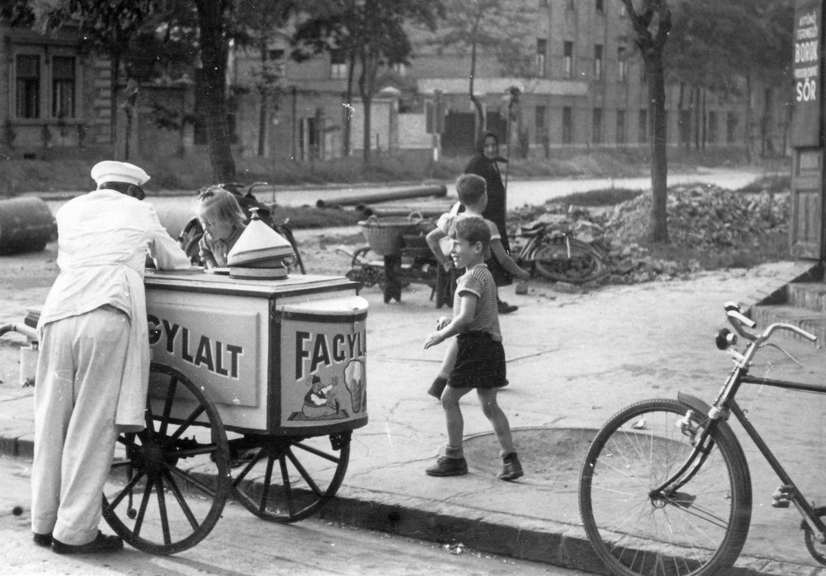 fagylaltos kocsi régen