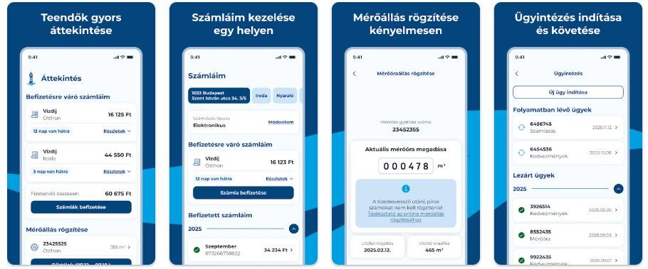 Megjelent a vízművek új applikációja. Ezeket lehet elintézni a segítségével.
