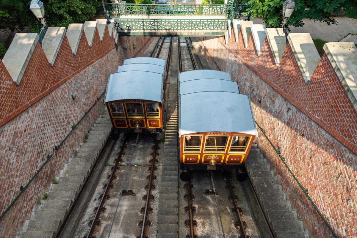 Budavári Sikló Margit és Gellért nevű kocsijai
